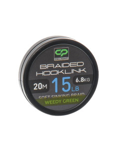 Fir Textil Carp Pro Delight Braided Hooklink Soft Sinking Weedy Green, 20m