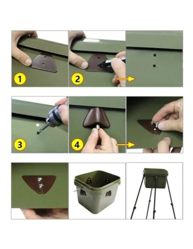 Adaptor Pentru Galeata Spod Carp Pro, 4 buc/set