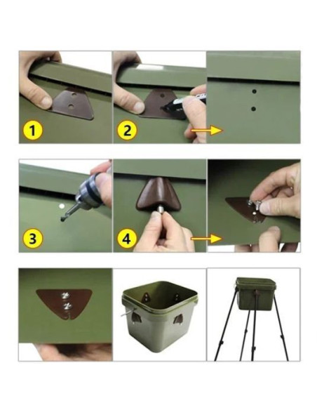 Adaptor Pentru Galeata Spod Carp Pro, 4 buc/set Adaptor Pentru Galeata Spod Carp Pro, 4 buc/set