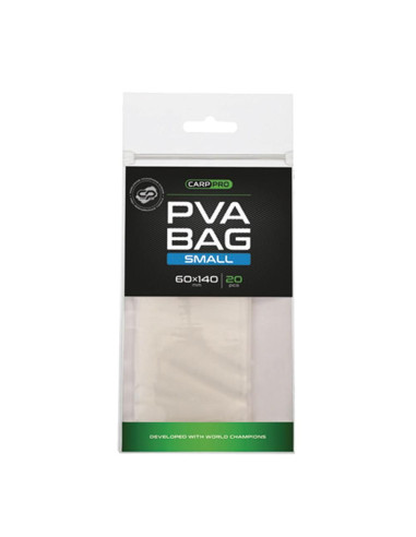 Pungi Carp Pro PVA Bag 4 Sezoane, 60x140mm, Small, 20 buc/set