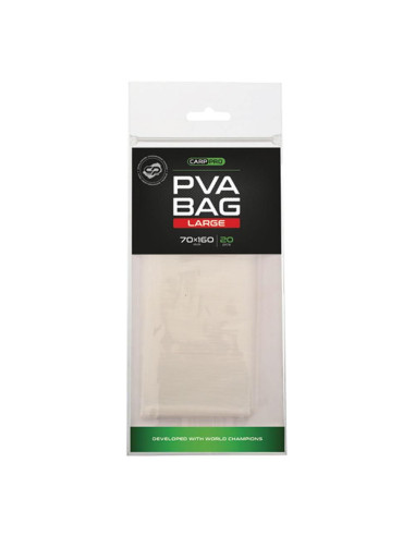 Pungi Carp Pro PVA Bag 4 Sezoane, 70x160mm, Large, 20 buc/set
