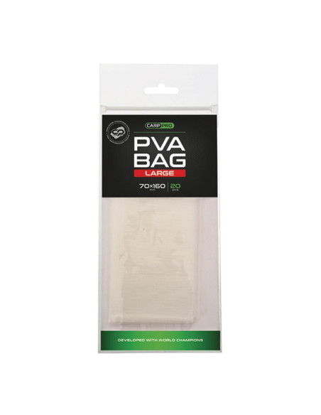 Pungi Carp Pro PVA Bag 4 Sezoane, 70x160mm, Large, 20 buc/set