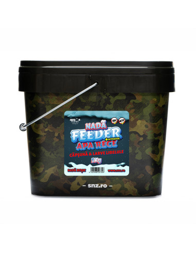 Nada Feeder Apa Rece Faina Capsuni & Larve Libelule 5kg + Activator 250ml