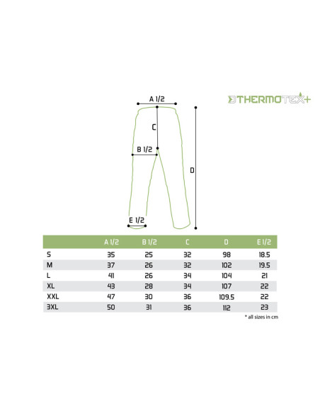 Pantaloni Outdoor Delphin ThermoTEX Plus+ Pantaloni Outdoor Delphin ThermoTEX Plus+