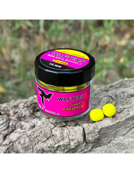 Wafters Feedermania Twisted Boilies & Barrels, Sweet Pineaple