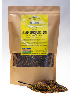 Pelete AE Baits, Lipitoare Rosie & Fructe dulci, 1-2mm, 800g
