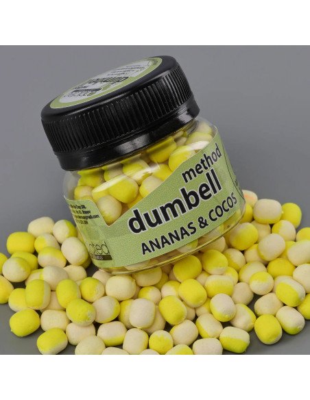 Pop-up Addicted Method Dumbell, Ananas & Cocos, 6mm Pop-up Addicted Method Dumbell, Ananas & Cocos, 6mm