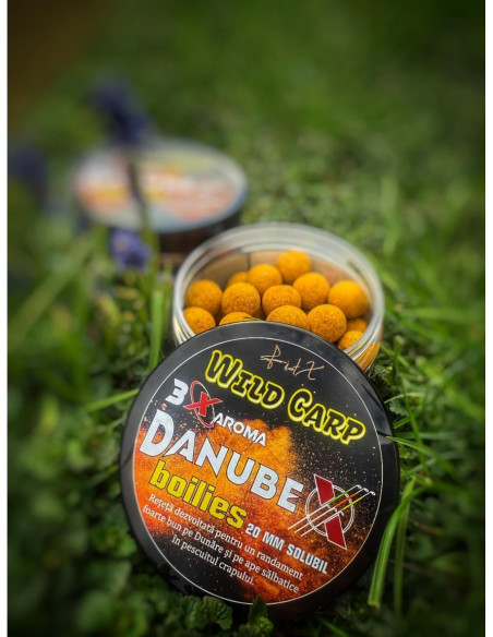 Boilies Solubil Feederx Wild Carp 3 Natural Mix Aroma, 20mm, 200g