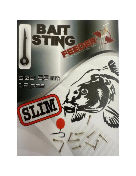 Bait Sting FeederX - Black Nickel SLIM, 5.5mm Bait Sting FeederX - Black Nickel SLIM, 5.5mm