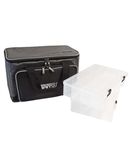 Geanta Accesorii Feeder Bait Cu 2 Cutii