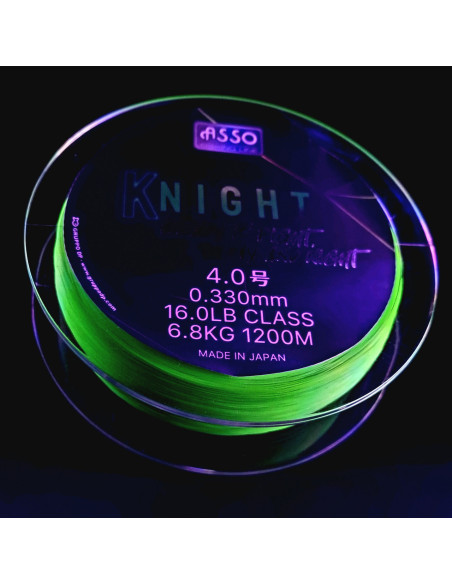 Fir monofilament ASSO Knight, 1200m Fluo Chartreuse Fir monofilament ASSO Knight, 1200m Fluo Chartreuse