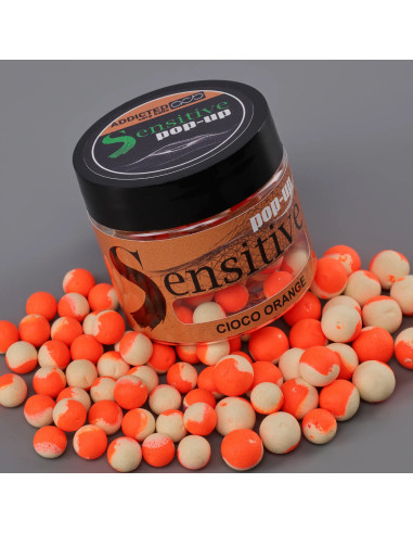 Pop-Up Addicted Carp Baits Sensitiv, Cioco Orange, 60ml