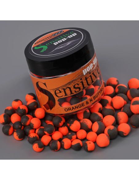 Pop-Up Addicted Carp Baits Sensitiv, Orange & N butyric, 60ml Pop-Up Addicted Carp Baits Sensitiv, Orange & N butyric, 60ml