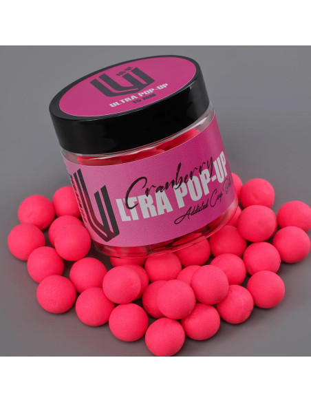 Pop-Up Addicted Carp Baits Ultra, Cranberry, 15mm, 40gr Pop-Up Addicted Carp Baits Ultra, Cranberry, 15mm, 40gr