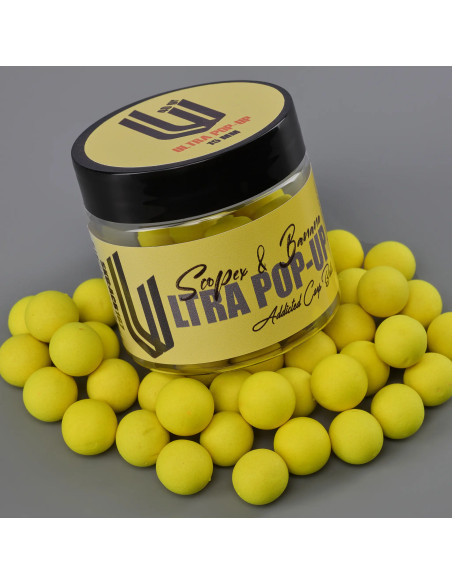 Pop-Up Addicted Carp Baits Ultra, Scopex & Banana, 15mm, 40gr Pop-Up Addicted Carp Baits Ultra, Scopex & Banana, 15mm, 40gr