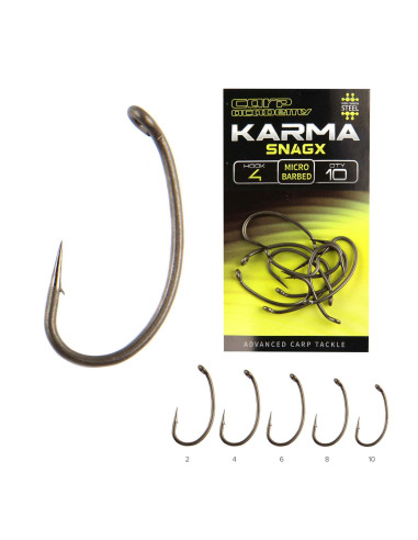 Carlige Carp Academy Karma SnagX, 10buc/pac