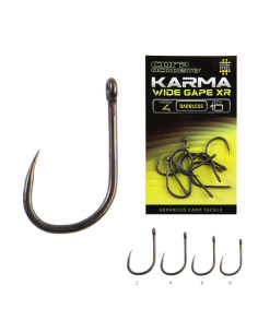 Carlige Carp Academy Karma Wide Gape XR Barbless, 10buc/pac