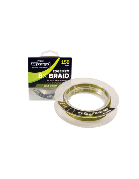 Fir Textil Wizard Edge Pro 8x Braid, Olive, 150m Fir Textil Wizard Edge Pro 8x Braid, Olive, 150m