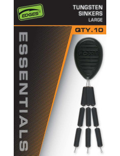 Opritoare Fox Edges Tungsten Sinkers, Large, 10buc/plic