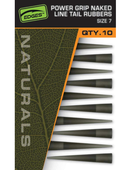 Conuri Clips Pierdut Fox Edges Naturals Power Grip Naked Line Tail Rubbers, Nr.7 Conuri Clips Pierdut Fox Edges Naturals Power Grip Naked Line Tail Rubbers, Nr.7