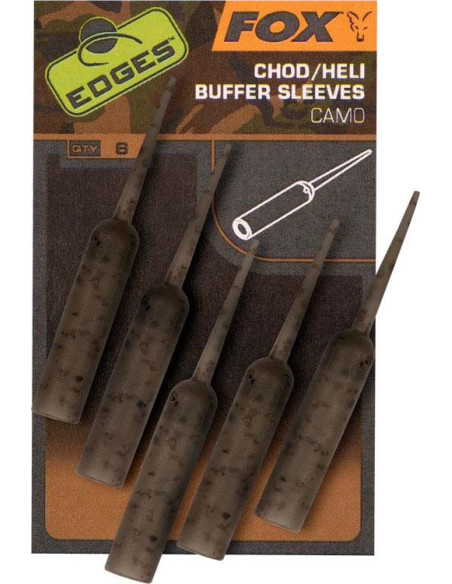 Mansoane Fox Chod/Heli Buffer Sleeves Camo, 6buc/plic Mansoane Fox Chod/Heli Buffer Sleeves Camo, 6buc/plic