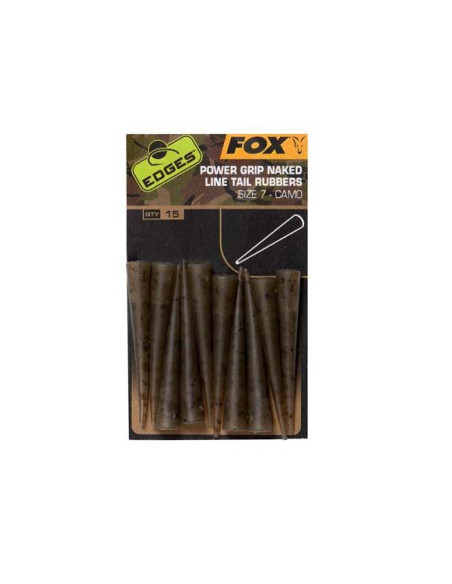 Conuri Antitangle Fox Power Grip Naked Line Tail Rubbers, Nr.7, 10buc/plic Conuri Antitangle Fox Power Grip Naked Line Tail Rubbers, Nr.7, 10buc/plic