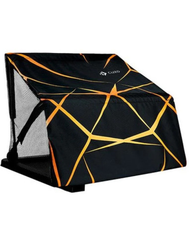 Tava Laterala Cu Paravan Cuzo Quantum, Black & Orange, 61x40x7cm