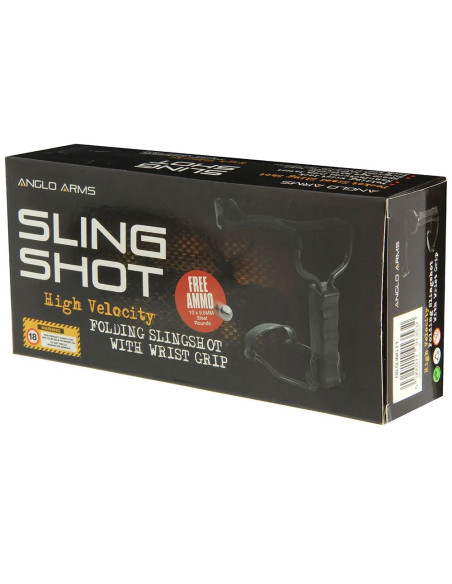 Prastie Anglo Arms cu maner ergonomic , corzi elastice si suport pentru antebrat Prastie Anglo Arms cu maner ergonomic , corzi elastice si suport pentru antebrat
