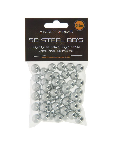 Bile Metalice Pentru Prastie, 9.5 mm / 50 buc Bile Metalice Pentru Prastie, 9.5 mm / 50 buc