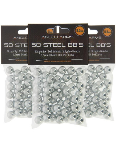 Bile Metalice Pentru Prastie, 9.5 mm / 50 buc