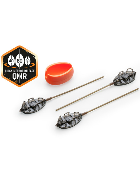 Set Mivardi Method Feeder QMR Grip L Long, 30g, 40g, 50g Cu Matrita