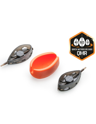 Set Mivardi Method Feeder Quick Change QMR Flat XL + mould, 50g, 60g