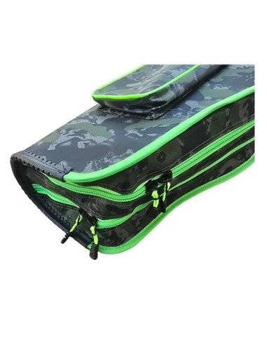 Husa semirigida lansete FL Green Camo, 160cm, 2 compartimente