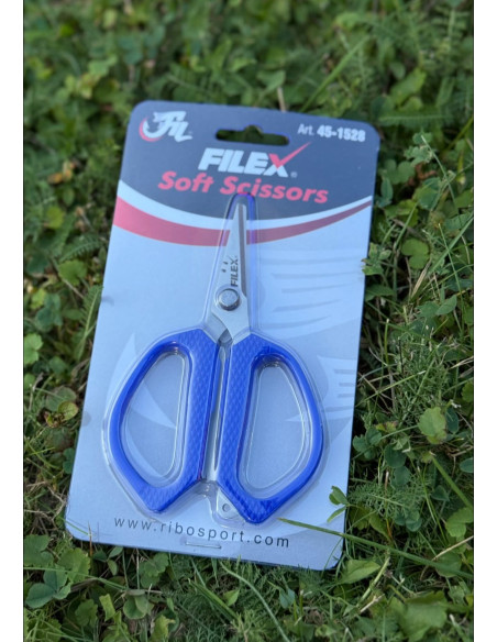 Foarfeca Filex Cu Microzimiti Cu Maner Soft De Cauciuc Foarfeca Filex Cu Microzimiti Cu Maner Soft De Cauciuc