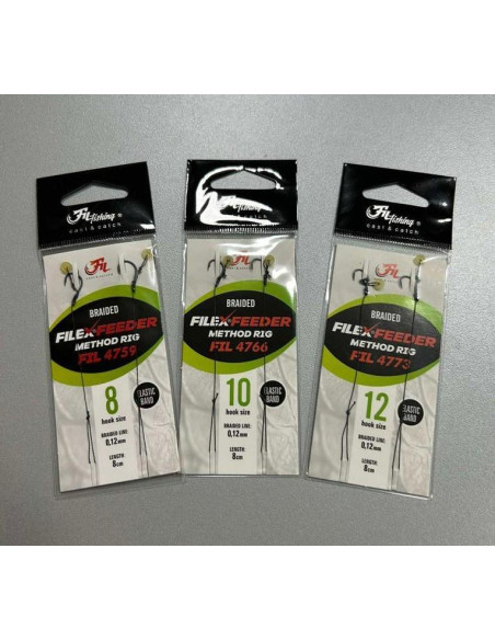Carlige Legate Filex Feeder Method Braided Rig With Bait Band, 2buc/pac Carlige Legate Filex Feeder Method Braided Rig With Bait Band, 2buc/pac