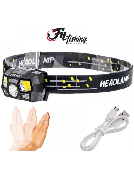 Lanterna De Cap Reincarcabila Cu Senzor De Miscare Filfishing Filex Headlamp 120lm Lanterna De Cap Reincarcabila Cu Senzor De Miscare Filfishing Filex Headlamp 120lm