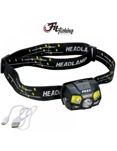 Lanterna De Cap Reincarcabila Cu Senzor De Miscare Filfishing Filex Headlamp 120lm Lanterna De Cap Reincarcabila Cu Senzor De Miscare Filfishing Filex Headlamp 120lm