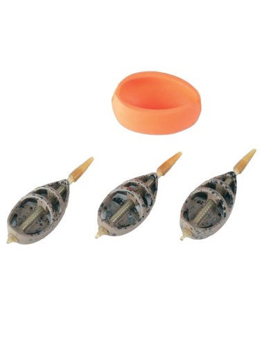 Set Momitoare Method Feeder Filex Quick Change Cu Conector 30, 40 Si 50g + Matrita Silicon