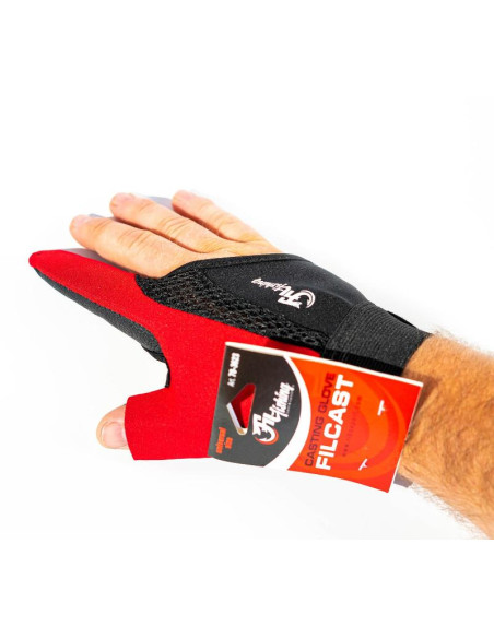 Degetar Filfishing Neopren, Black/red