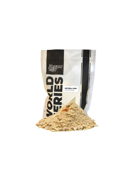 Benzar Mix World Series Groundbait, Natural Carp, 800g Benzar Mix World Series Groundbait, Natural Carp, 800g