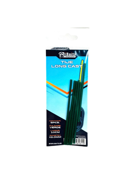 Tije Long Cast iBaits Verde, 10 cm (3mm)