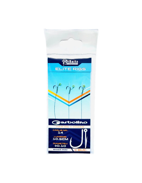 Carlige Legate iBaits Elite Rigs cu banda, 2mm (3 buc/plic)