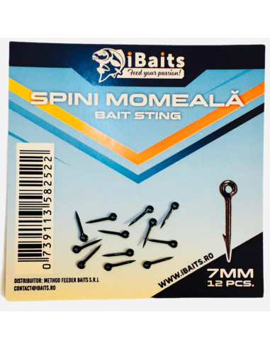 Spin momeala iBaits Bait Sting, 7 mm,12 buc/plic
