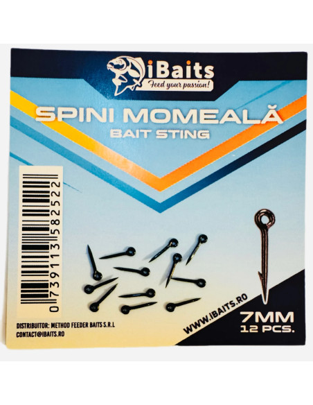 Spin momeala iBaits Bait Sting, 7 mm,12 buc/plic