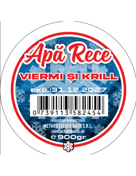 Nada Apa Rece IBaits Viermi si Krill, 900g