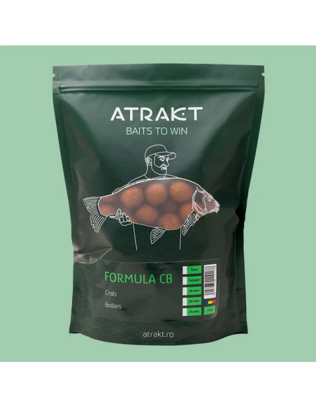 Boilies de Nadit Atrakt Formula CB, Crab, Solubil, 1kg Boilies de Nadit Atrakt Formula CB, Crab, Solubil, 1kg