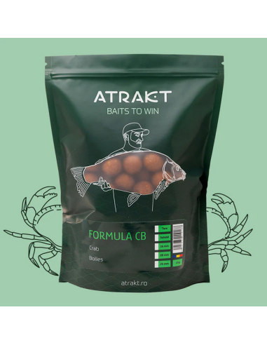 Boilies de Nadit Atrakt Formula CB, Crab, Solubil, 1kg