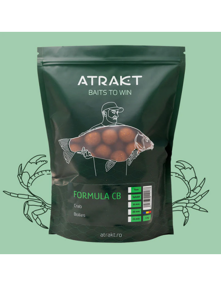 Boilies de Nadit Atrakt Formula CB, Crab, Solubil, 1kg Boilies de Nadit Atrakt Formula CB, Crab, Solubil, 1kg