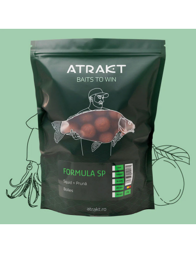 Boilies de Nadit Atrakt Formula SP, Squid & Plum, Solubil, 1kg