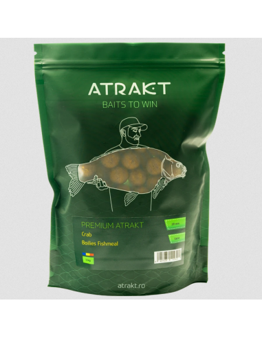Boilies de Nadit Atrakt Premium, Crab, Tare, 1kg